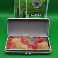 Image of CBD Gummies container open 