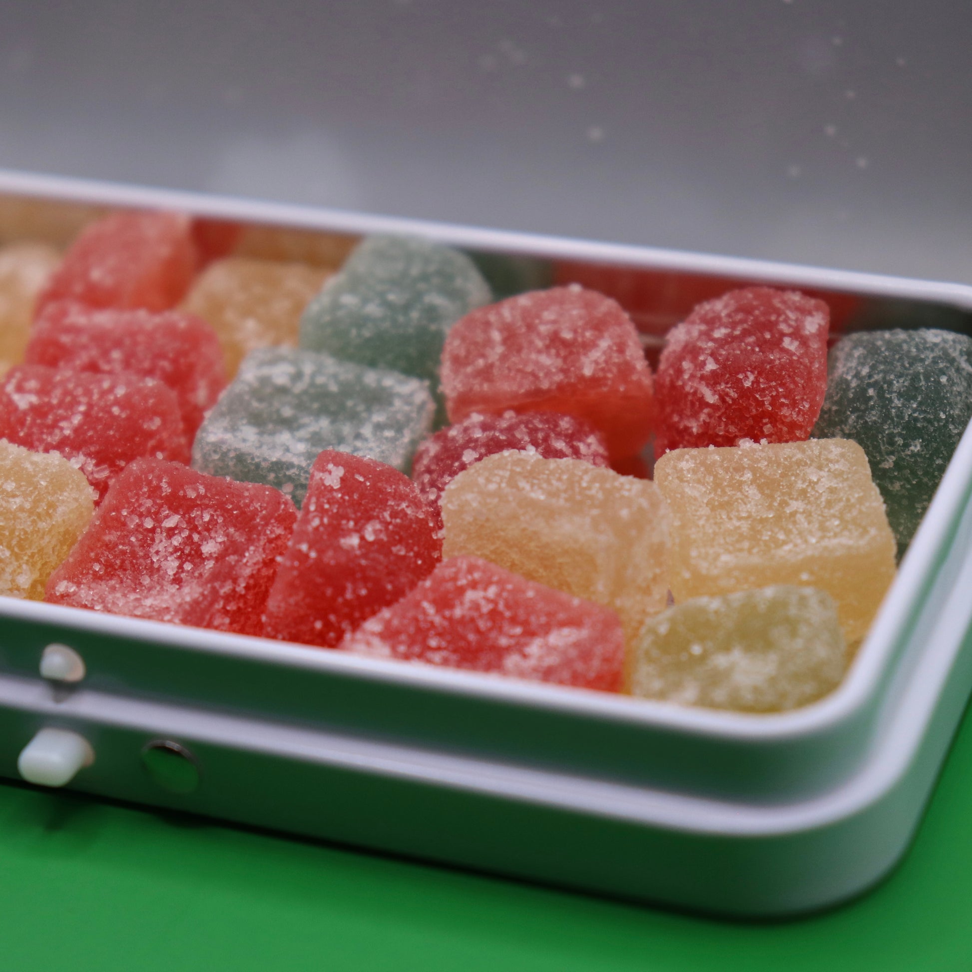 Image of CBD Gummies Close up picture. 